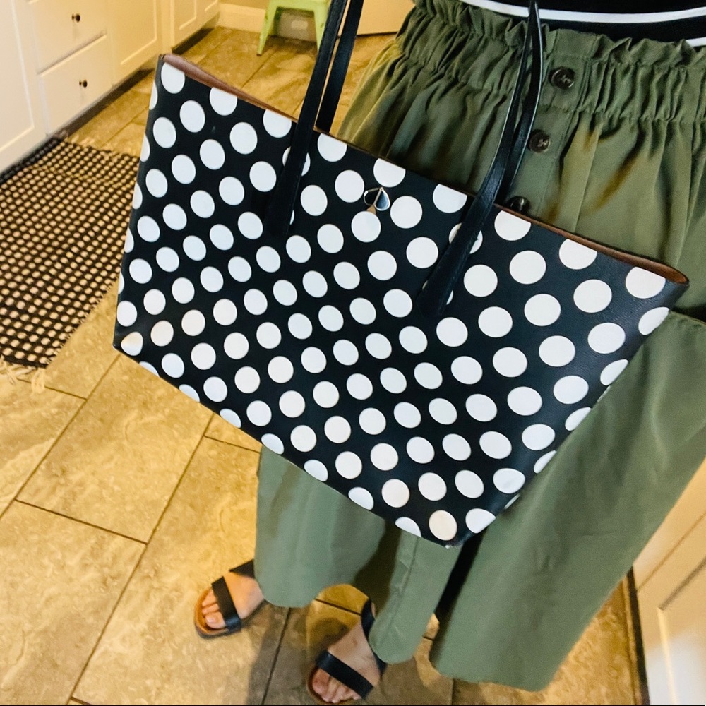 •SOLD• kate spade molly polka dot leather tote